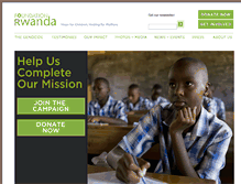 Tablet Screenshot of foundationrwanda.org